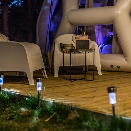 Le Dome, Sejour Sous Les Etoiles Au Bord Du شقة Prouilly